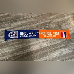 England vs Netherlands Half & Half Scarf March 2016